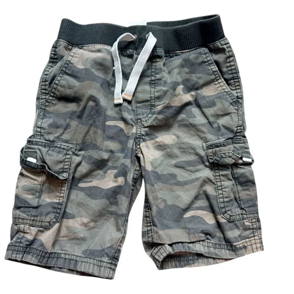 Youth Boys Carters Drawstring Camouflage Chino Pull-On Shorts - Sz 6